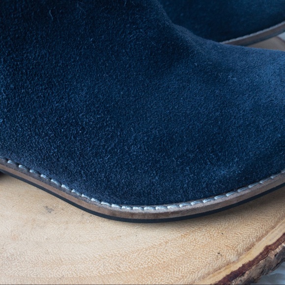 AMEN Heart and Sole Blue Suede Ankle Boots Women Size 4 - Picture 6 of 14